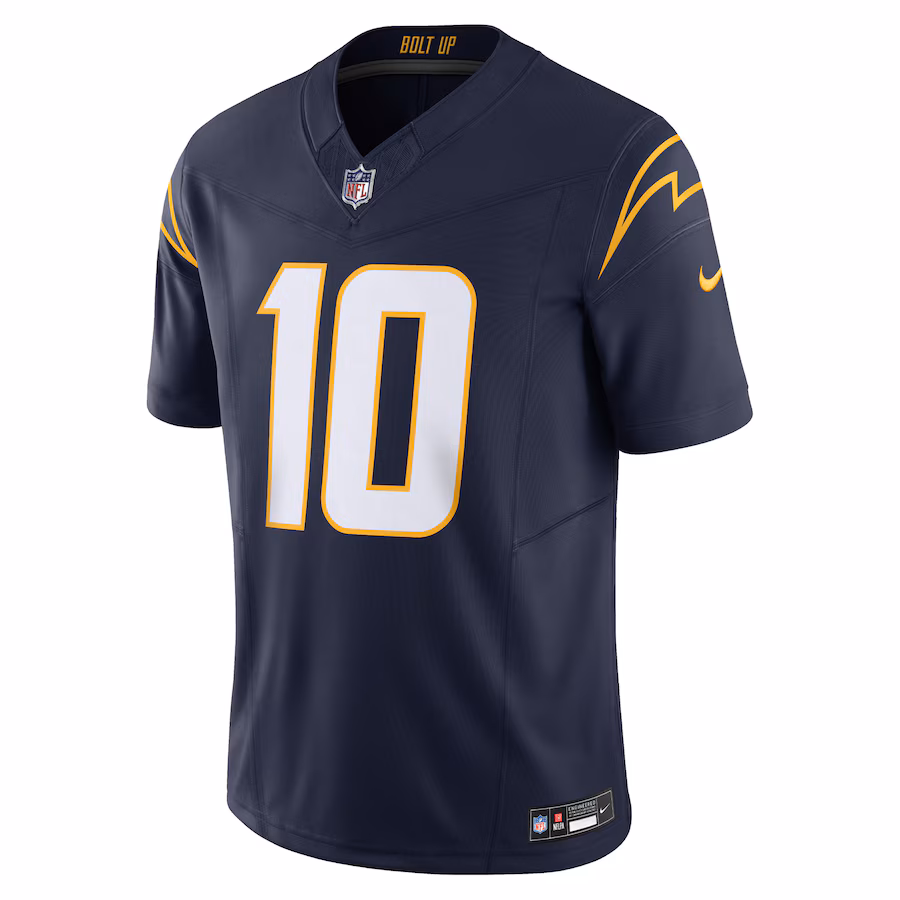 Men's Los Angeles Chargers Justin Herbert Nike White Vapor F.U.S.E. Limited Jersey