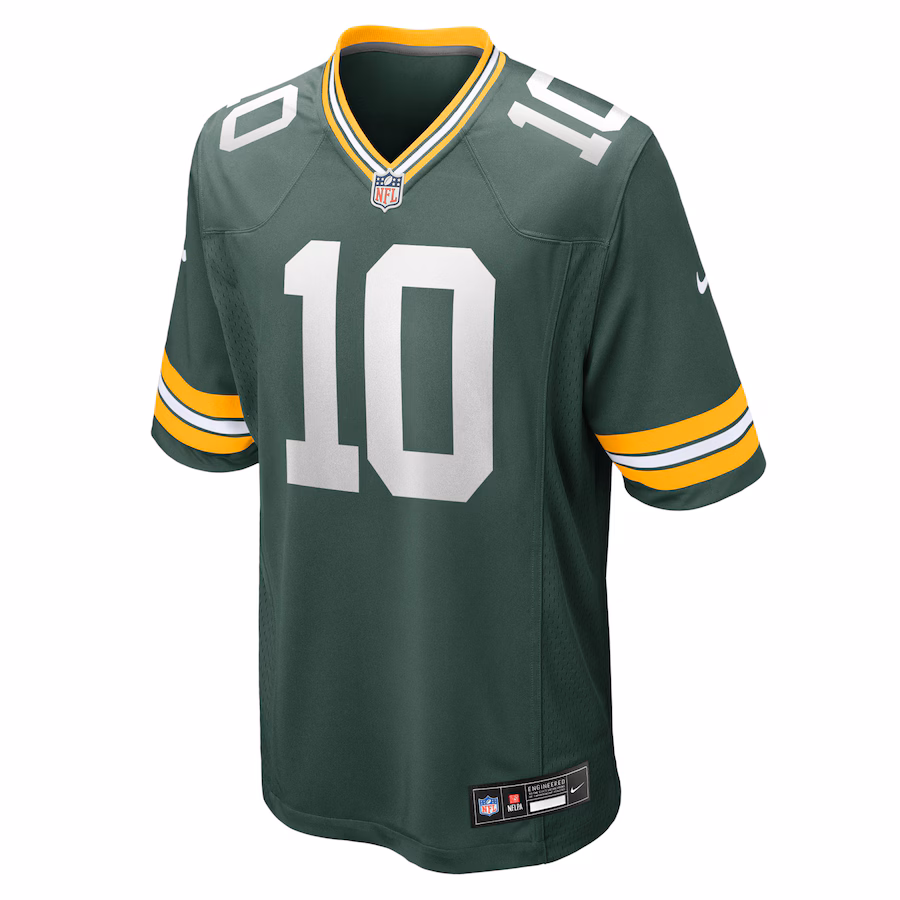 Men's Nike Custom name and number Green Green Bay Packers Game Jersey