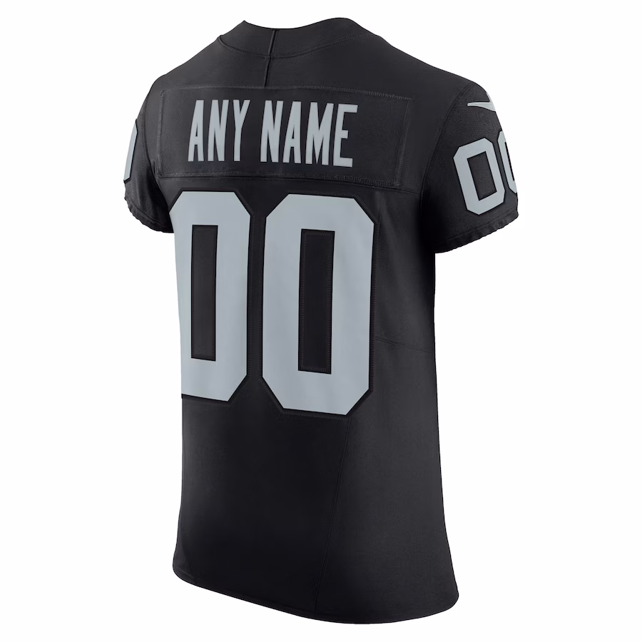 Men's Las Vegas Raiders Nike Black Vapor F.U.S.E. Elite Custom Jersey