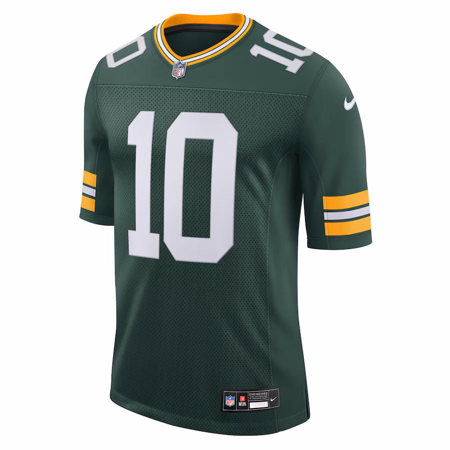 Men's Nike Jordan Love White Green Bay Packers Vapor Untouchable Limited Jersey