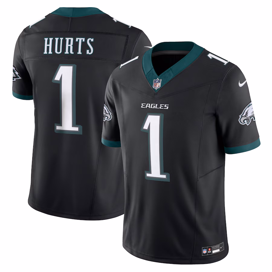 Men's Philadelphia Eagles Jalen Hurts Nike Black Alternate Vapor F.U.S.E. Limited Jersey