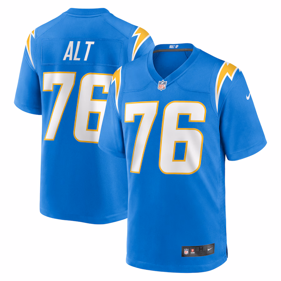 Men's Los Angeles Chargers Joe Alt Nike Powder Blue Player Game Jersey