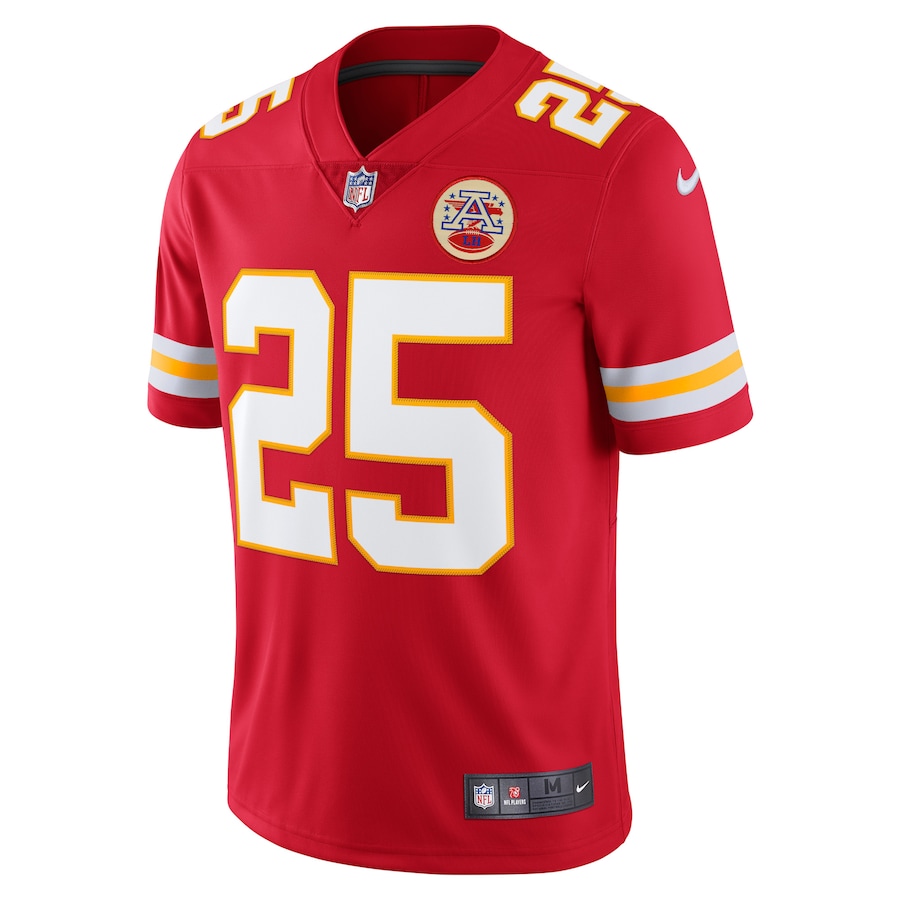 Men's Kansas City Chiefs Clyde Edwards-Helaire Nike White Vapor Limited Jersey