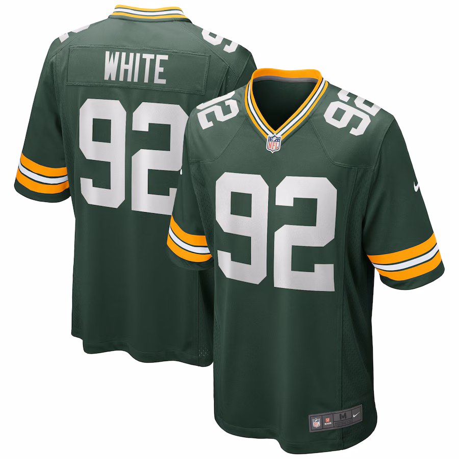 Men's Nike Reggie White Green Green Bay Packers Game Retired Player Jersey