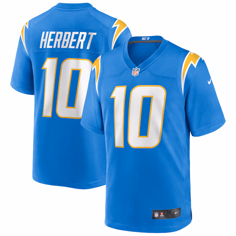 Men's Los Angeles Chargers Justin Herbert Nike Powder Blue Player Game Jersey