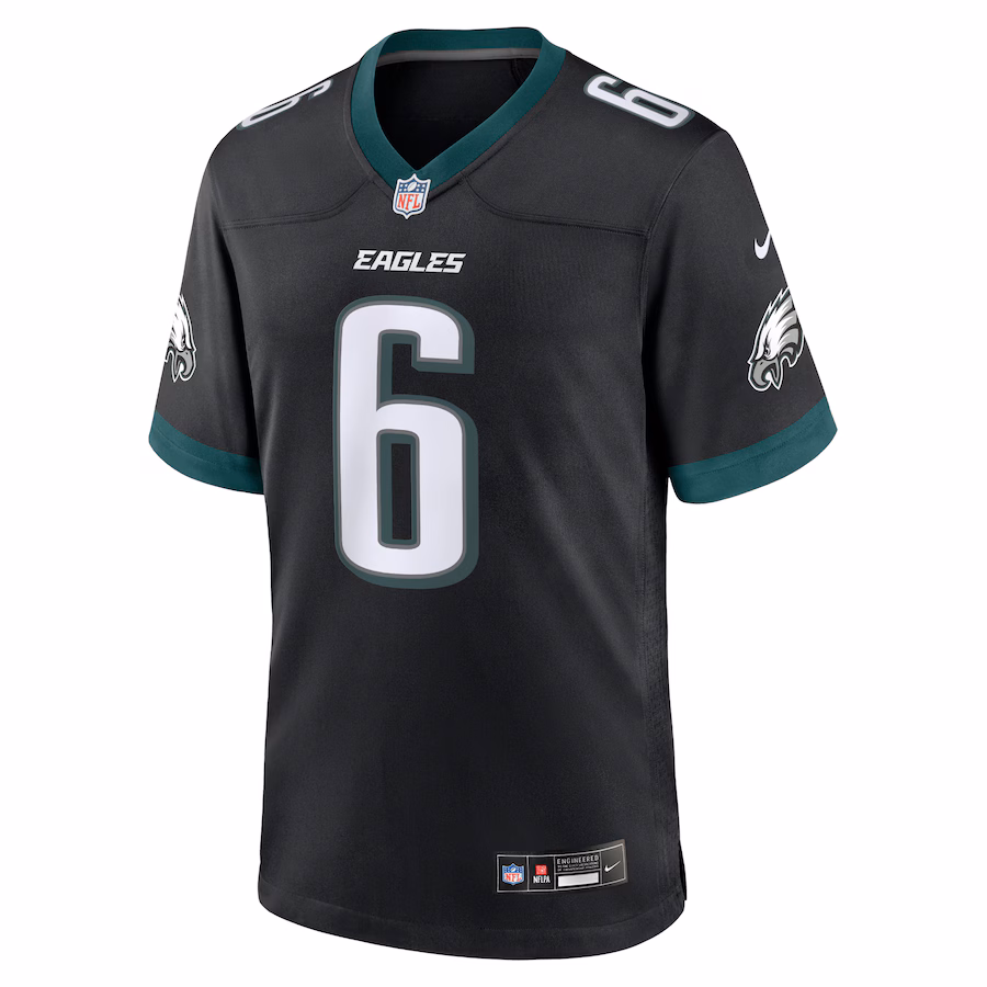 Men's Philadelphia Eagles DeVonta Smith Nike Midnight Green Team Game Jersey