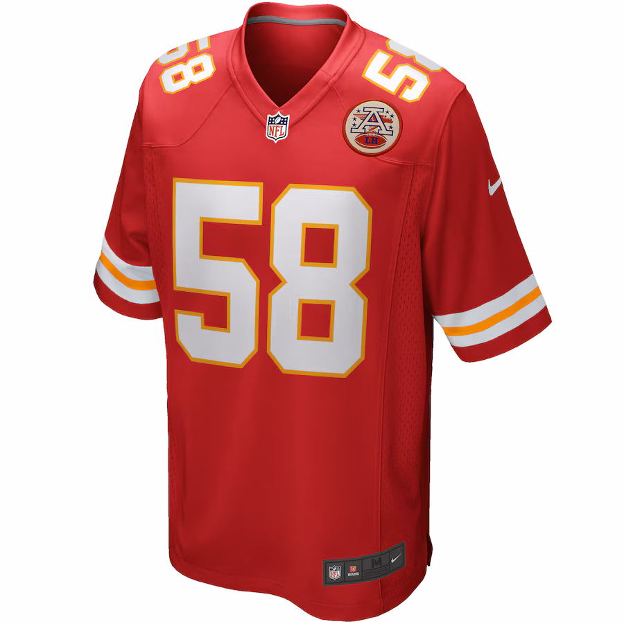 Men's Kansas City Chiefs Derrick Thomas Nike Red Game Retired Player Jersey