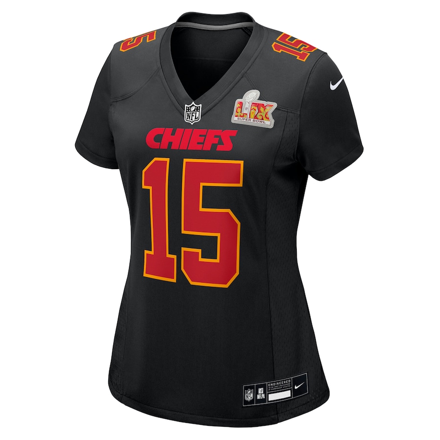 Women's Kansas City Chiefs Patrick Mahomes Nike Tundra White Super Bowl LIX Fashion Game Jersey