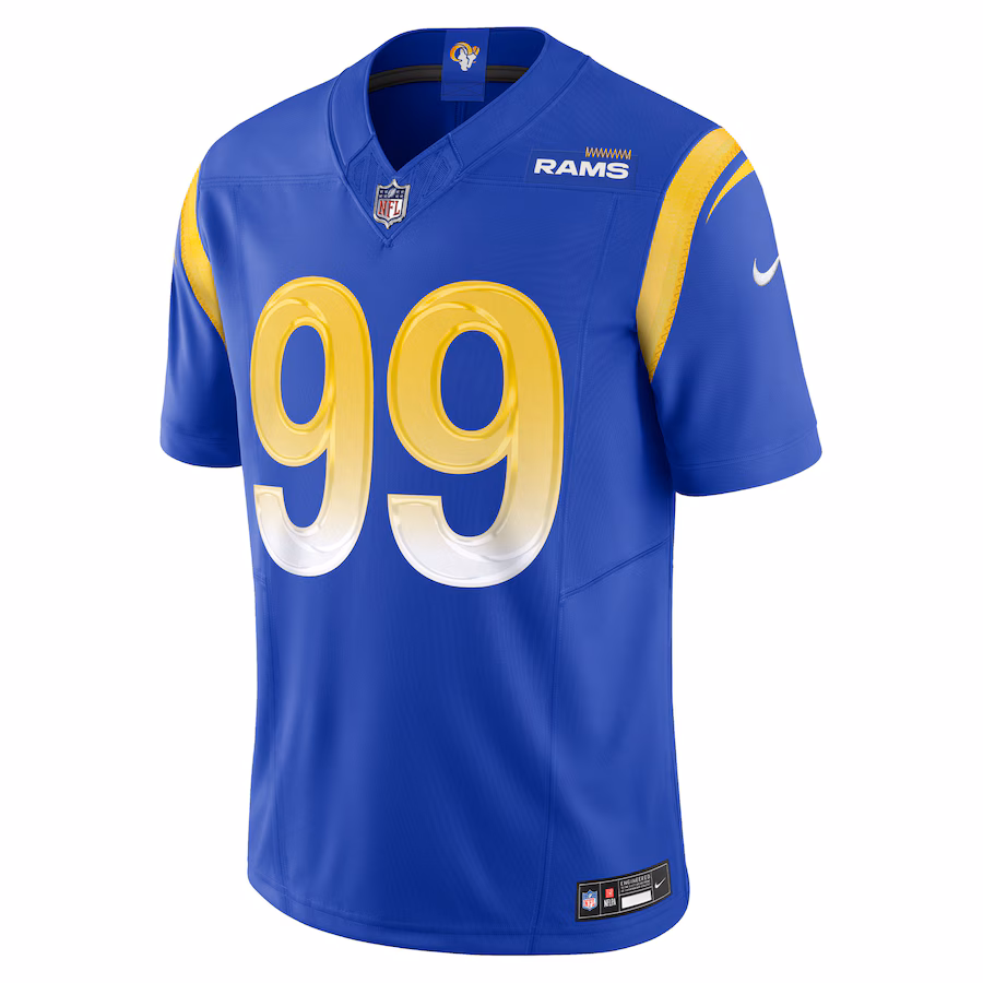 Men's Los Angeles Rams Aaron Donald Nike White Vapor F.U.S.E. Limited Jersey
