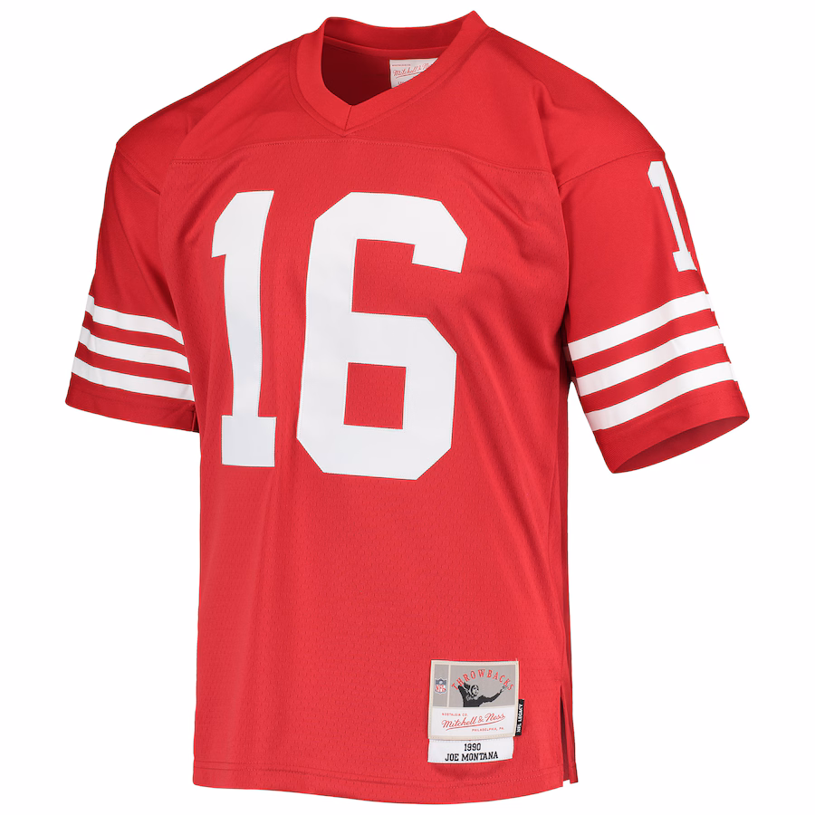Men's San Francisco 49ers Joe Montana Mitchell & Ness White Legacy Replica Jersey