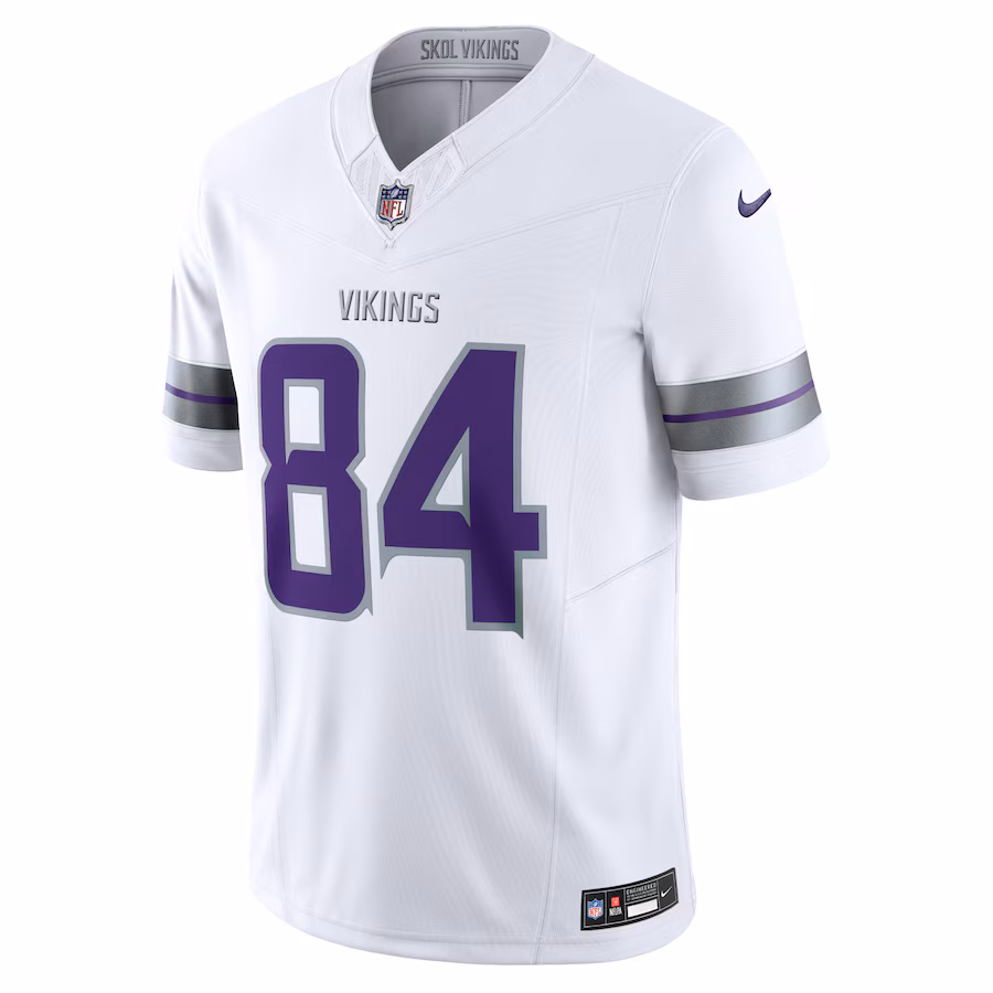 Men's Minnesota Vikings Randy Moss Nike White Alternate Vapor F.U.S.E. Retired Player Limited Jersey