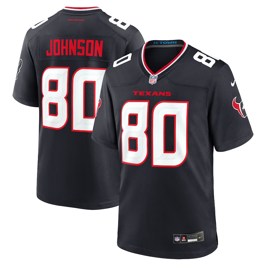 Men's Houston Texans Andre Johnson Nike Navy Team Retired Player Game Jersey