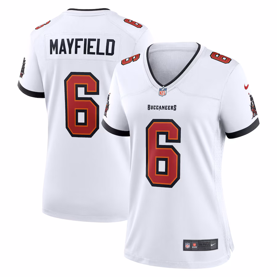 Women's Tampa Bay Buccaneers Baker Mayfield Nike White Away Game Jersey