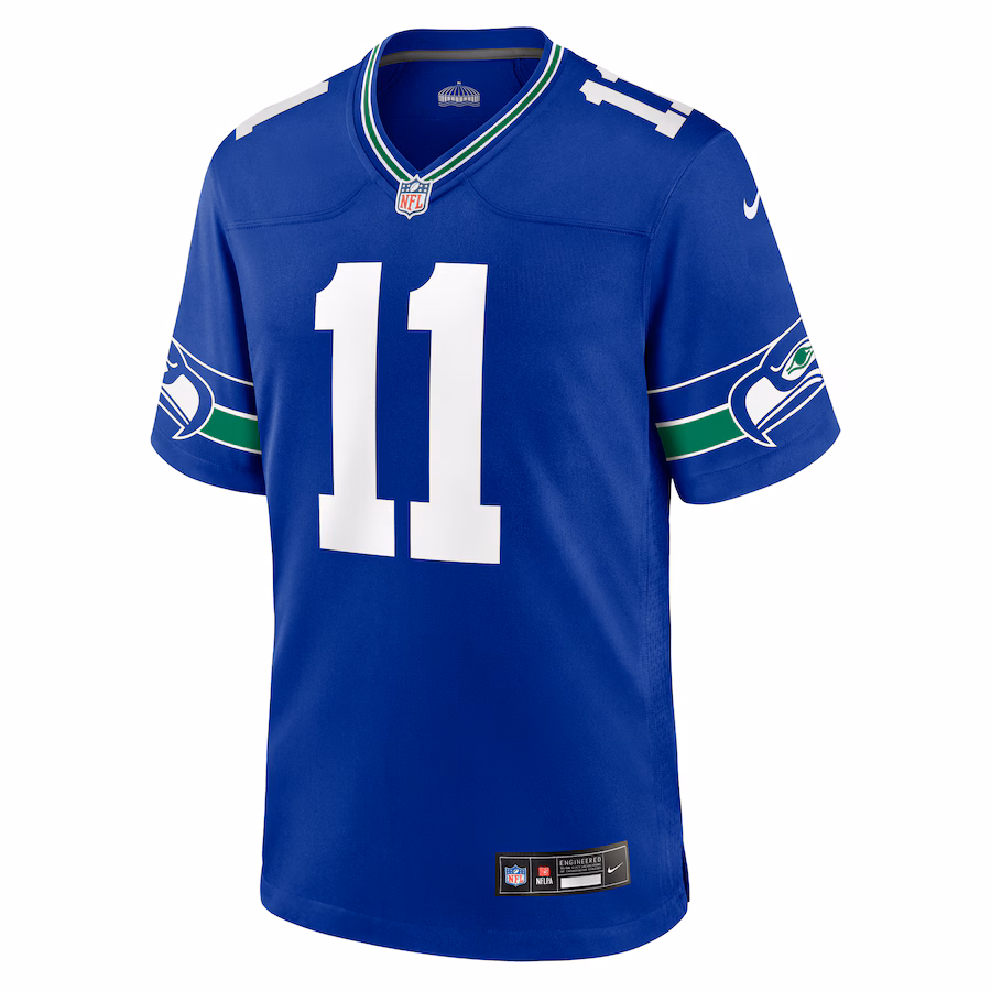 Men's Seattle Seahawks Jaxon Smith-Njigba Nike College Navy Game Jersey
