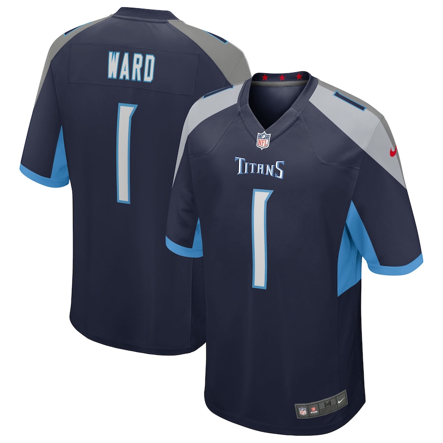 Men's Tennessee Titans Cameron Ward Nike Navy 2025 NFL Draft First Round Pick Alternate Game Jersey
