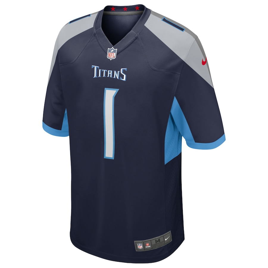 Men's Tennessee Titans Cameron Ward Nike Navy 2025 NFL Draft First Round Pick Alternate Game Jersey