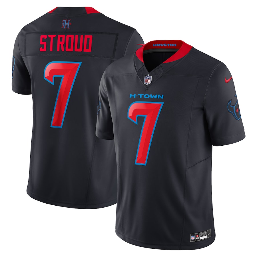 Men's Houston Texans C.J. Stroud Nike Navy 2nd Alternate Vapor F.U.S.E. Limited Jersey