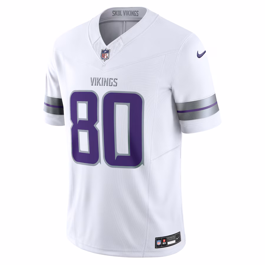 Men's Minnesota Vikings Cris Carter Nike White Alternate Vapor F.U.S.E. Retired Player Limited Jersey