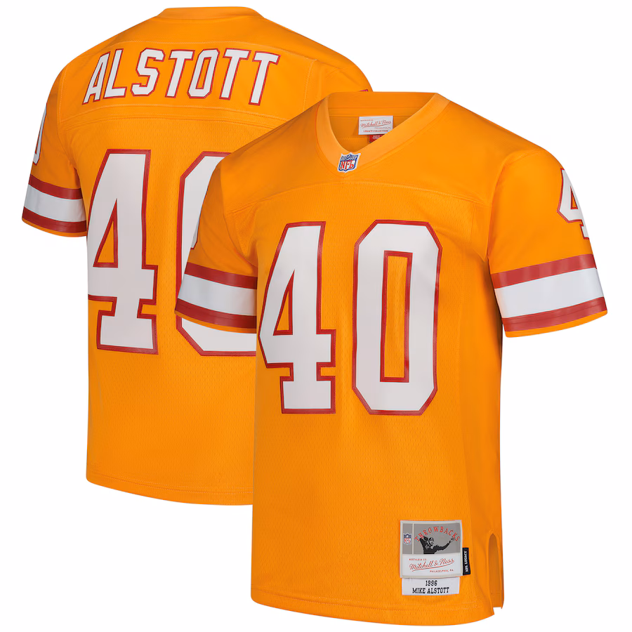 Men's Tampa Bay Buccaneers Mike Alstott Mitchell & Ness Red Legacy Replica Jersey