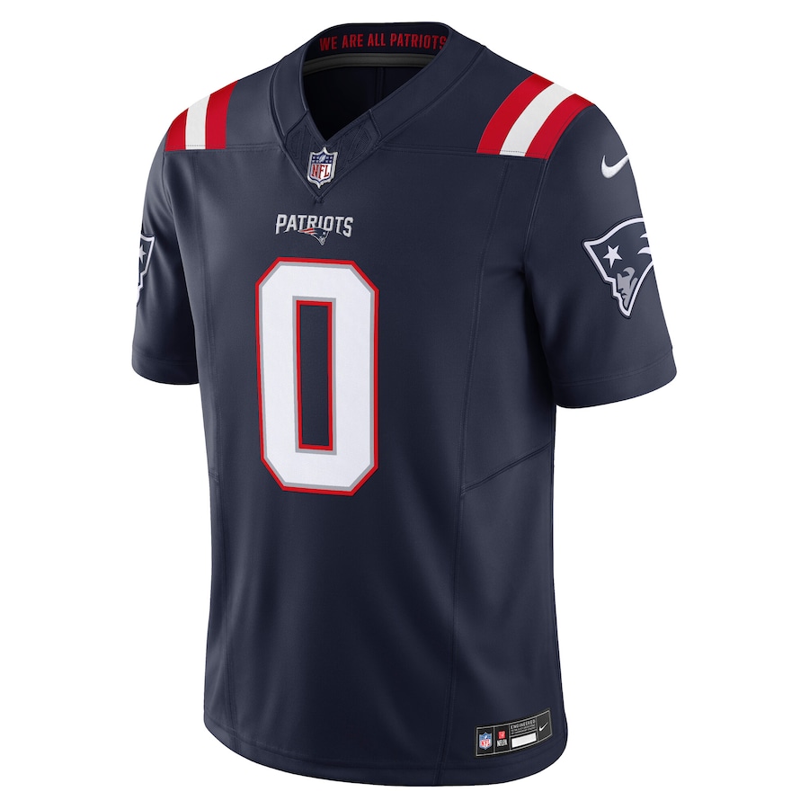 Men's New England Patriots Christian Gonzalez Nike Navy Vapor F.U.S.E. Limited Jersey