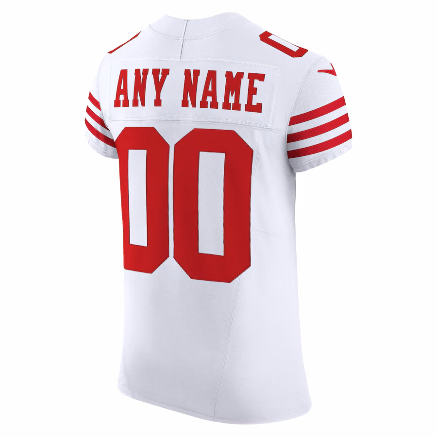 Men's San Francisco 49ers Nike White Vapor F.U.S.E. Elite Custom Jersey