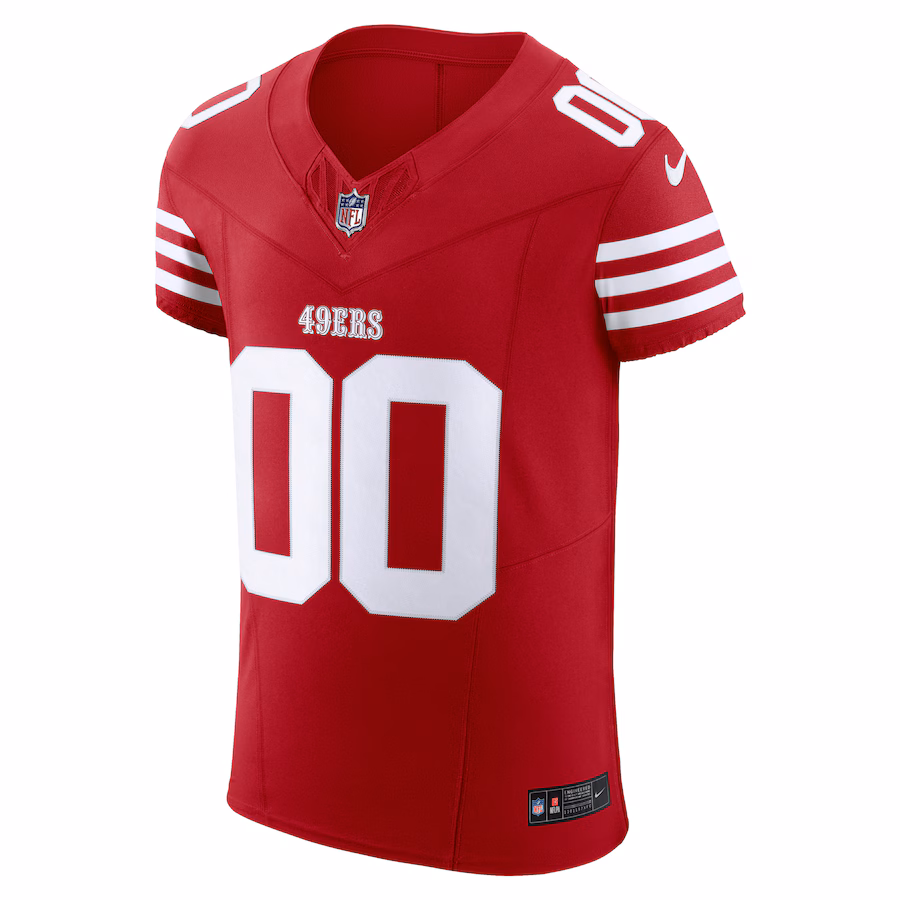 Men's San Francisco 49ers Nike Scarlet Vapor F.U.S.E. Elite Custom Jersey