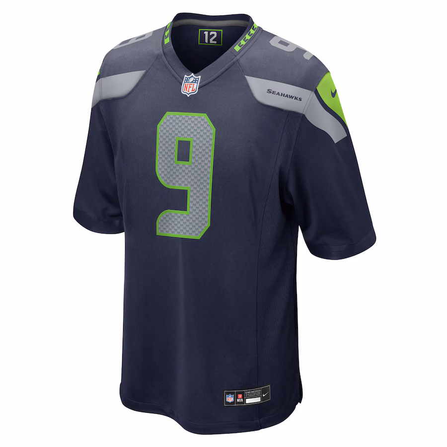 Men's Seattle Seahawks Kenneth Walker III Nike College Navy Team Game Jersey