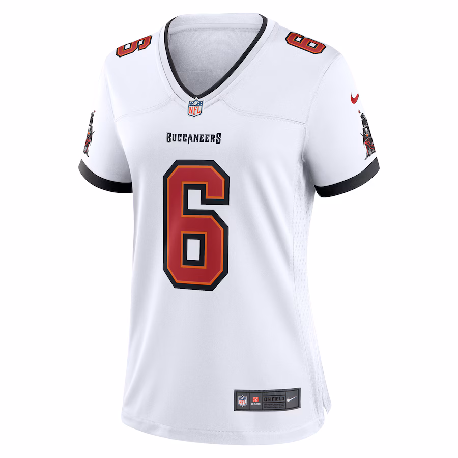 Women's Tampa Bay Buccaneers Baker Mayfield Nike White Away Game Jersey