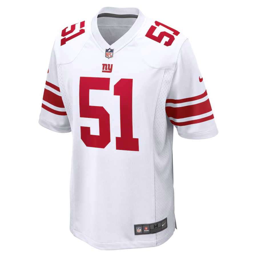 Men's Nike Abdul Carter White New York Giants First Round Pick Game Jersey