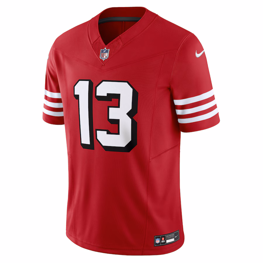 Men's San Francisco 49ers Brock Purdy Nike Scarlet Vapor F.U.S.E. Limited Jersey