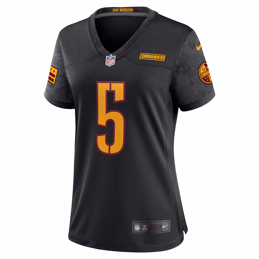 Women's Washington Commanders Jayden Daniels Nike Black Alternate Game Player Jersey