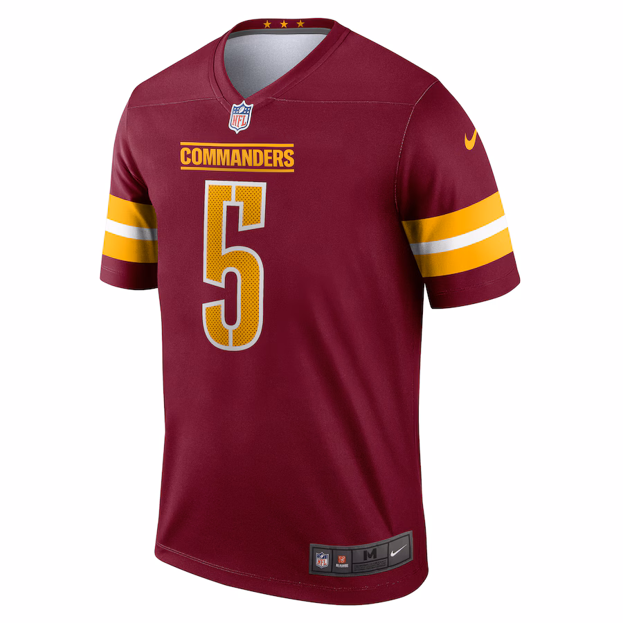 Men's Washington Commanders Jayden Daniels Nike Burgundy Team Legend Jersey