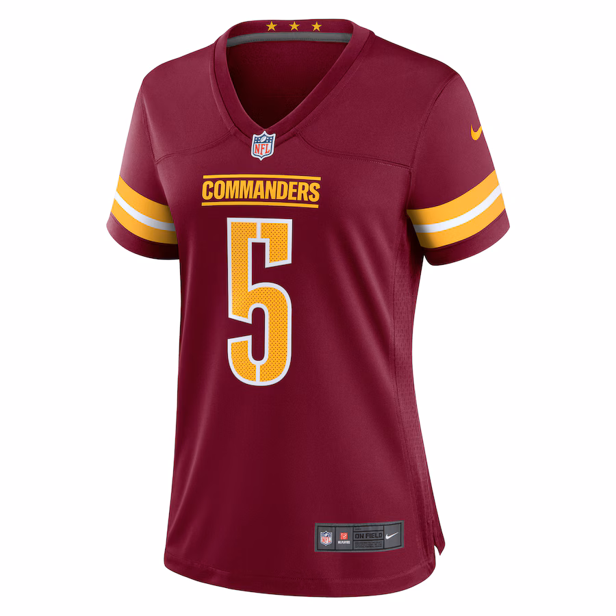 Women's Washington Commanders Jayden Daniels Nike Burgundy Player Game Jersey
