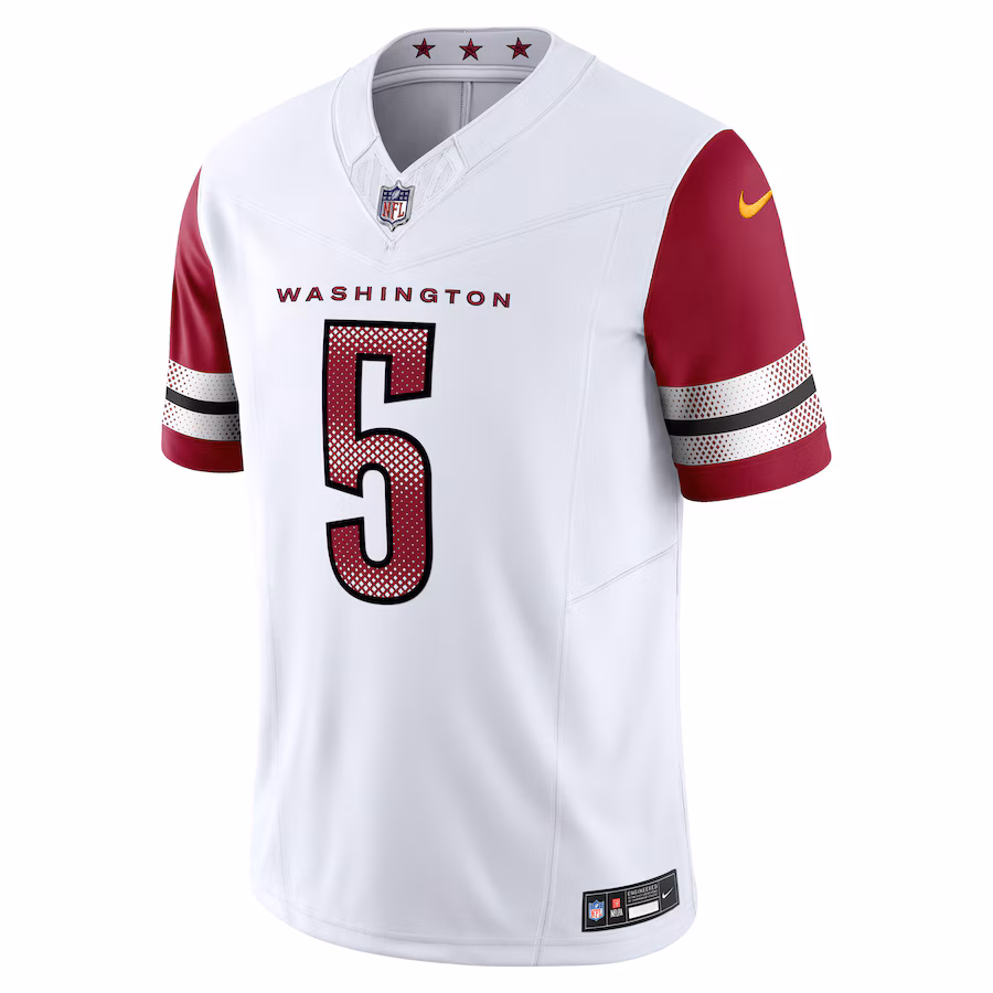 Men's Washington Commanders Jayden Daniels Nike White Vapor F.U.S.E. Limited Jersey