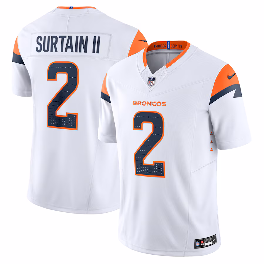 Men's Denver Broncos Patrick Surtain II Nike Navy Mile High Collection Vapor F.U.S.E. Limited Jersey