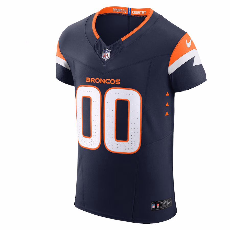 Men's Denver Broncos Nike Navy Alternate Vapor F.U.S.E. Elite Custom Jersey