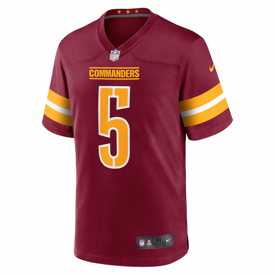 Men's Washington Commanders Jayden Daniels Nike Burgundy Player Game Jersey