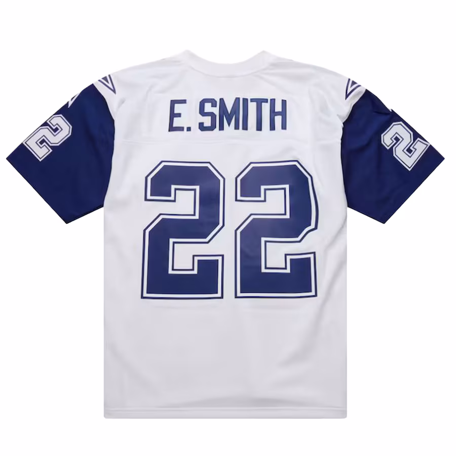 Men's Dallas Cowboys Emmitt Smith Mitchell & Ness White 1994 Alternate Legacy Replica Jersey