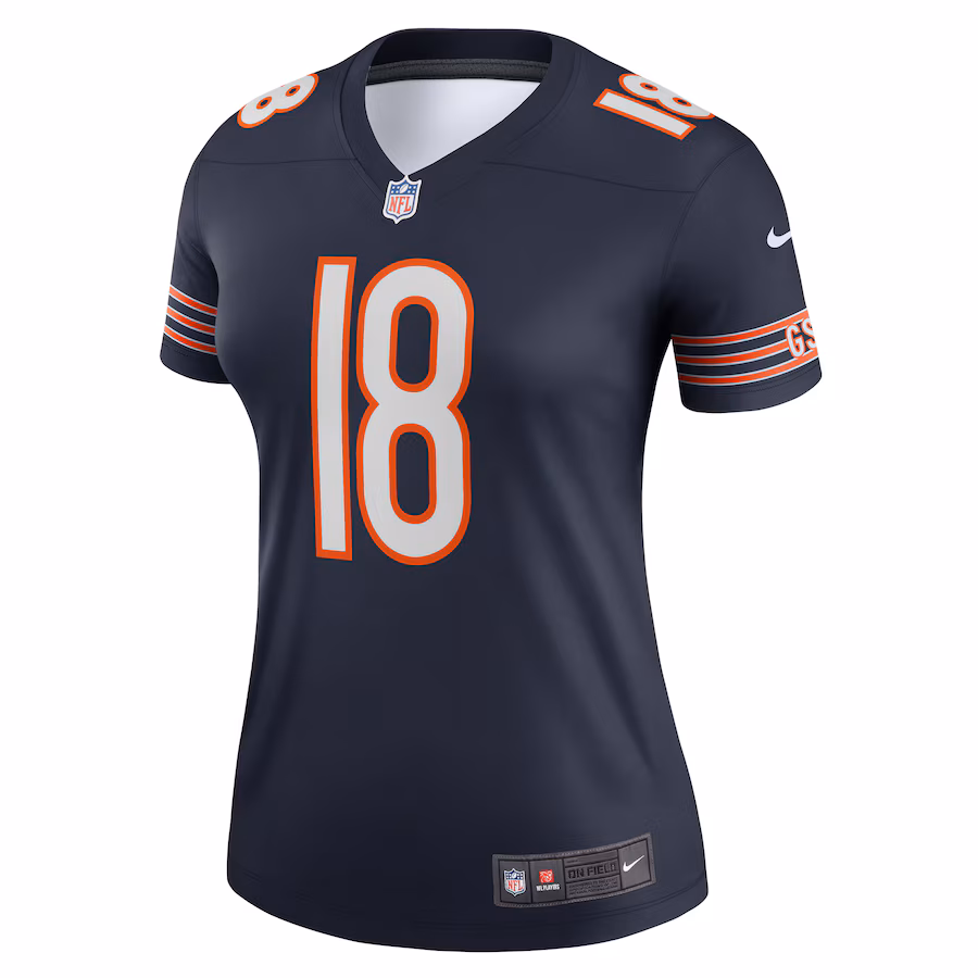 Women's Chicago Bears Caleb Williams Nike Navy Legend Player Performance Top