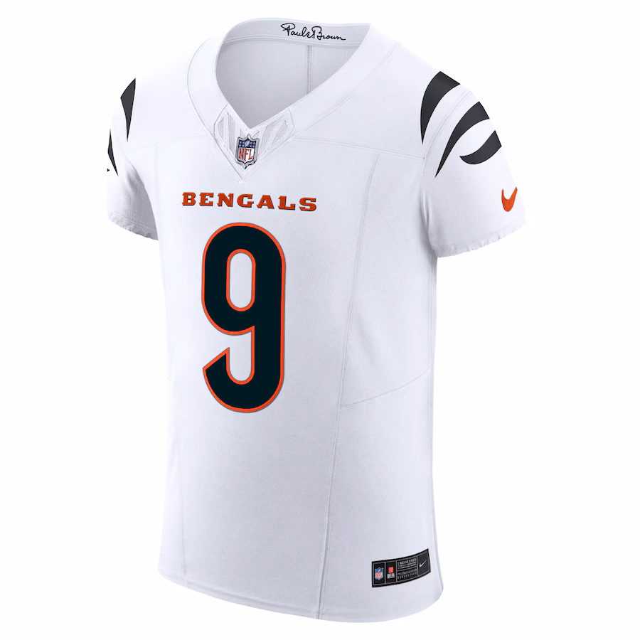 Men's Cincinnati Bengals Joe Burrow Nike White Vapor F.U.S.E. Elite Jersey