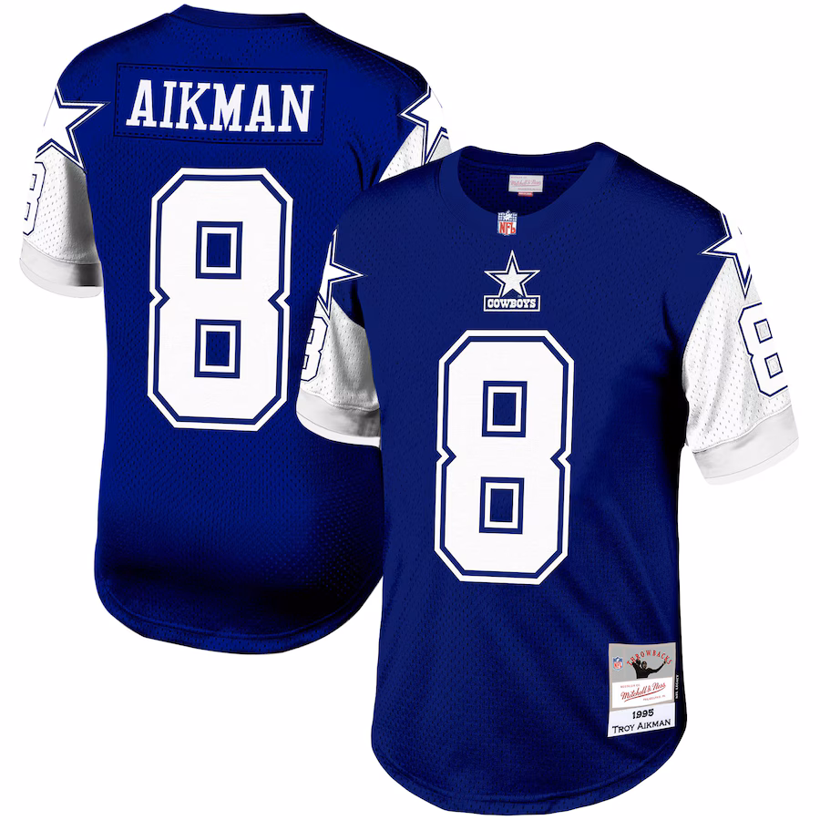 Men's Dallas Cowboys Troy Aikman Mitchell & Ness Royal Legacy Replica Jersey