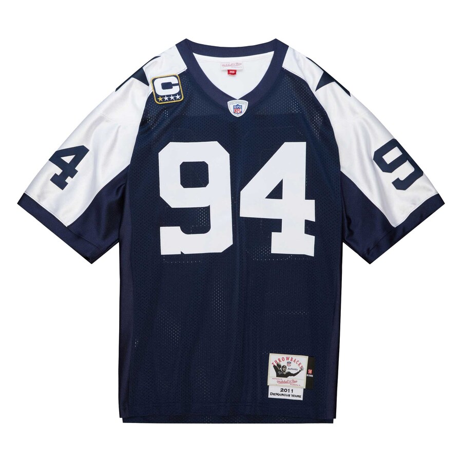 Men's Dallas Cowboys DeMarcus Ware Mitchell & Ness Navy 2011 Authentic Throwback Retired Player Jersey