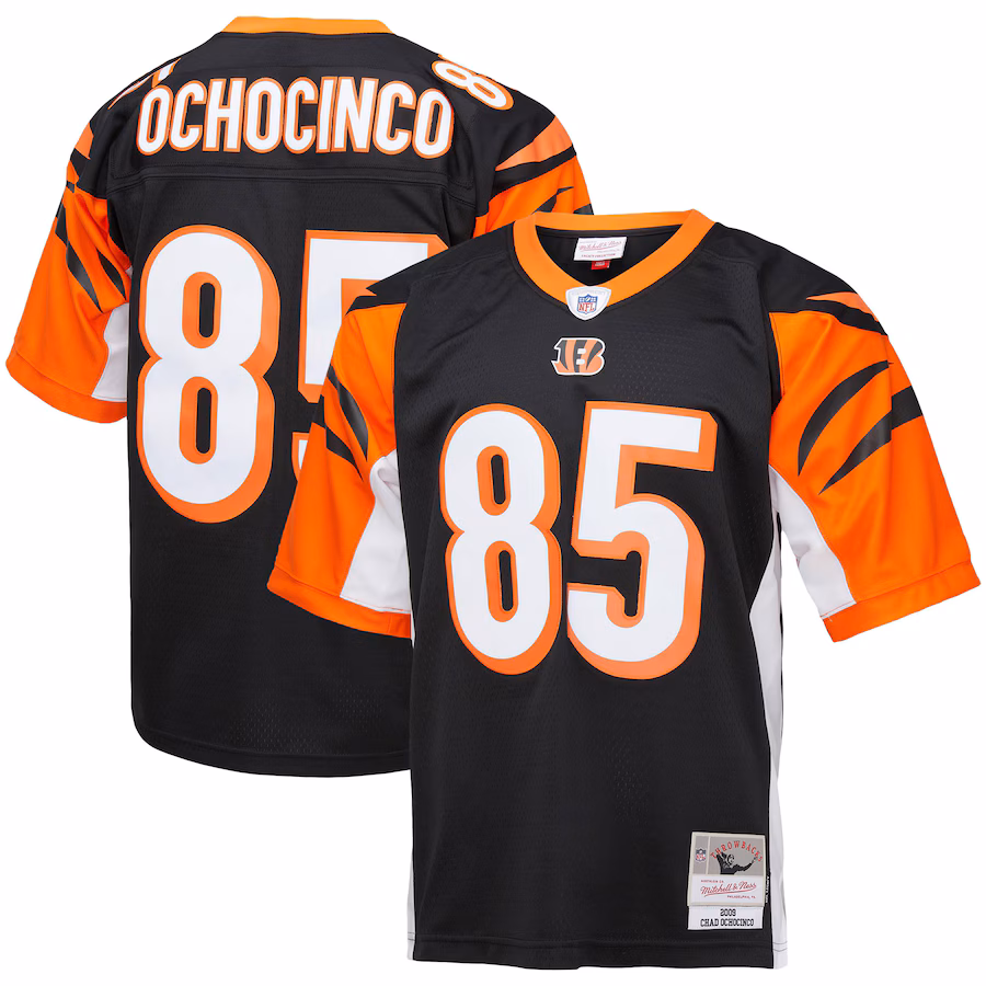 Men's Cincinnati Bengals Chad Ochocinco Mitchell & Ness Black Big & Tall 2009 Retired Player Replica Jersey