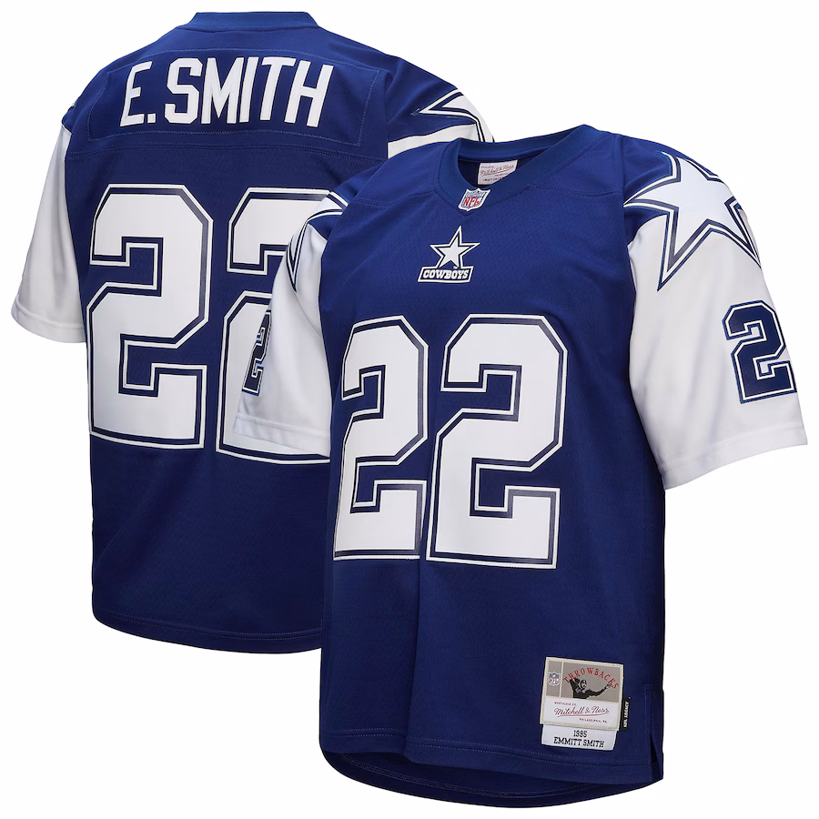 Men's Dallas Cowboys Emmitt Smith Mitchell & Ness Navy Legacy Replica Jersey