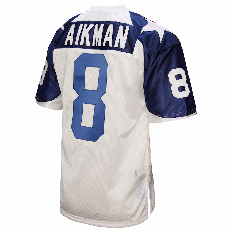 Men's Dallas Cowboys 1994 Troy Aikman Mitchell & Ness White Authentic Throwback Retired Player Jersey
