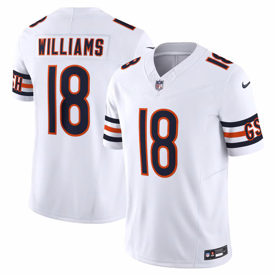 Men's Chicago Bears Caleb Williams Nike Orange Vapor F.U.S.E. Limited Jersey