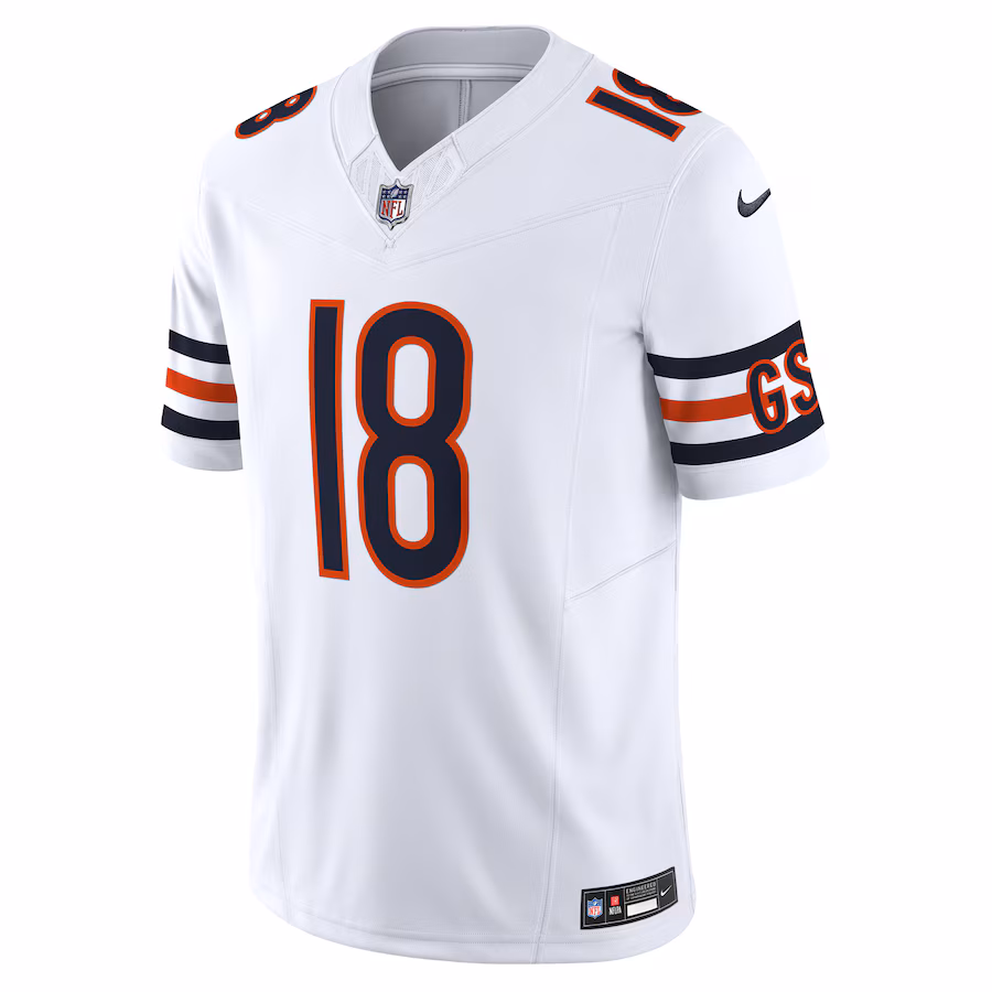 Men's Chicago Bears Caleb Williams Nike Orange Vapor F.U.S.E. Limited Jersey