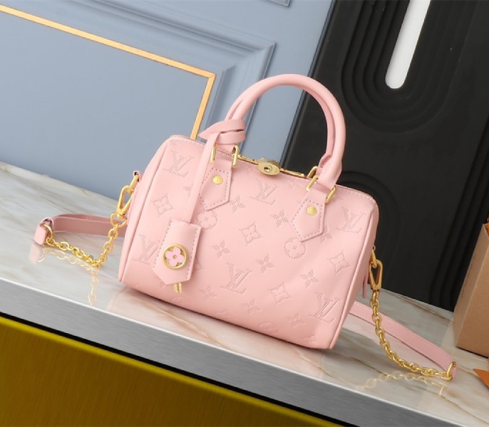 Louis Vuitton Other Leathers Speedy Bandouliere 20 Handbag In Pink Opal - Louis Vuitton