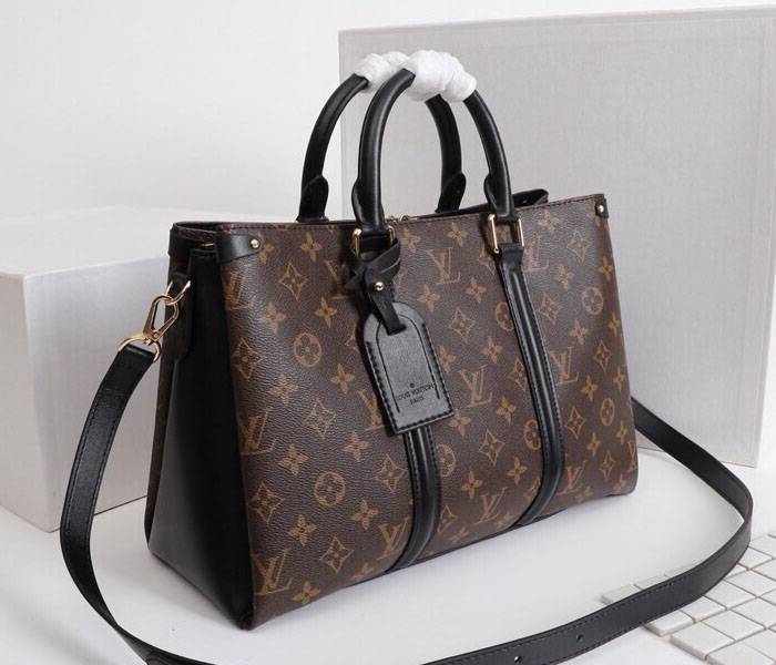 Louis Vuitton Monogram Canvas Soufflot MM Bag In Black - Louis Vuitton