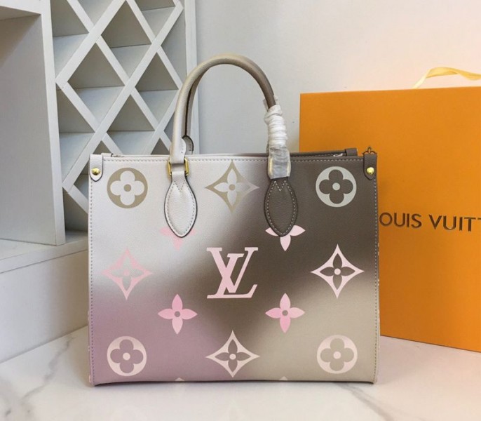 Louis Vuitton Spring 2022 Onthego MM Tote In Sunset Kaki - Louis Vuitton